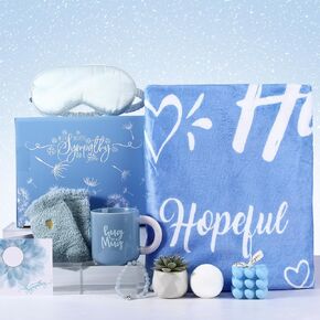 Feekoon Sympathy Gift Baskets Bereavement Gift Basket for Loss Care Package Condolences Grief Gift Idea Sorry for Your Loss Gifts Sympathy Gifts for Loss of Loved One Father Mom Grief Gifts for Women