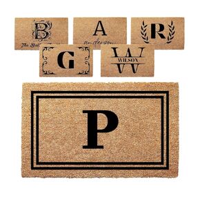 Personalized Door Mat with Monogram - Custom Doormat with Anti-Slip Backing - 3 Size Options - Family Doormat Custom Door Mats for Front Door Front Door Mat for Outdoor Decor