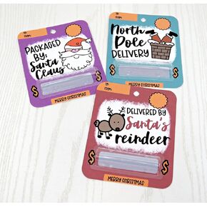 Kenzie's Boutique Christmas Tree Money Card with Plastic Dome Adhesive - Unique Money Holder for Cash Gift - Greeting Cards w - Hanging Ornament - Kids Boy Girl (3 Pack (1 of each))