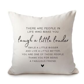 Friend Pillow Gift, Friendship Pillow, Friendship Gift, Birthday Gift for Friend, Best Friend Inspirational Gift, Throw Pillow Christmas Gift, Long Distance Friend Gift, Sister Pillow Gift