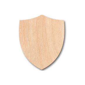 Handcrafted Wooden Shield - Ideal for Wooden Shield Craft Projects - High-Quality Wood Shield Unfinished for Customization and Decoration (5mm Plywood, 16")