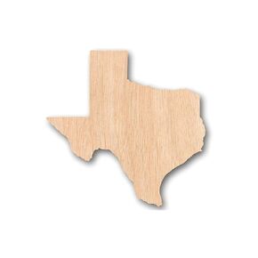 Premium Texas State Shape - Handcrafted Wood Texas Cutout, Perfect for Wall Decor - Unique Texas Shaped Design (5mm Plywood, 4")