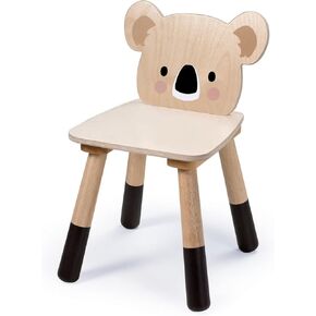 Tender Leaf Toys - Forest Koala Chair - Wooden Playroom Furniture for Kids - Cute and Sturdy Animal Themed Chair - Age 3+
