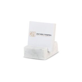Square Business Card Holder made from White Carrara Marble