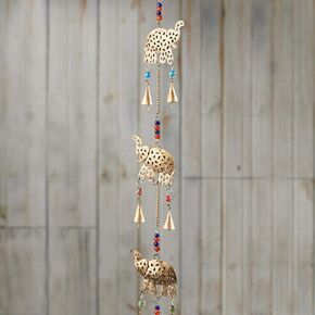 Gold & Garden Dragonfly Beads Wind Chime