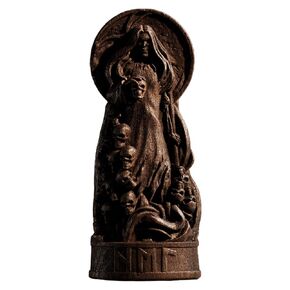 Hel Norse Goddess, Hel Viking goddess, pagan altar figure, norse gods, pagan statue, scandinavian goddess, viking statue, norse pantheon (Black)
