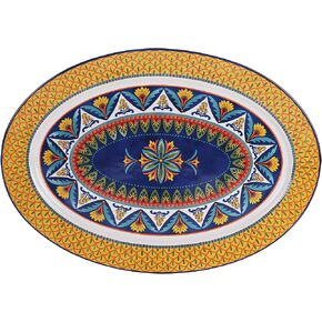Bico Havana Ceramic 16 inch Oval Platter, Microwave & Dishwasher Safe