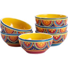 طقم أوعية حلويات تونسية من بيكو مكونة من 6 قطع، سيراميك، 12 أونصة، للآيس كريم والسلطة والحبوب وصلصة الغمس والميكروويف وغسالة الأطباق in Kuwait