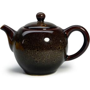 Porcelain Teapot, 9oz Tea Pot Small Teapots Chinese Tradition Ice Crack Glaze Ceramic Tea kettle (Green)