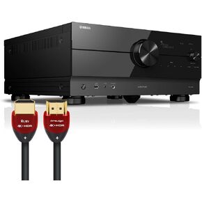 Yamaha RX-A8A 11.2 AV Receiver Bundle with Pair of 8ft 8K HDMI Cables