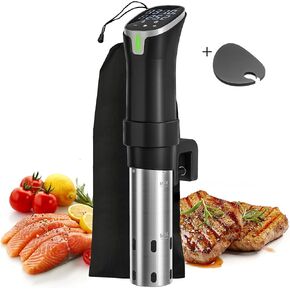 Sous Vide Machine, Sous Vide Cooker Kit with Lid and Recipes, 1000W Fast Heating Immersion Circulator with LED Digital Touch Screen, Precision Accurate Temperature and Timer