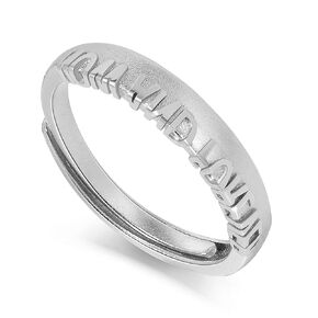 Meissa Sterling Silver Wedding Ring Sets for Him and Her Promise Rings for Couples Love You Forever Matching Wedding Bands Set Size Adjustable, Set of Two Rings