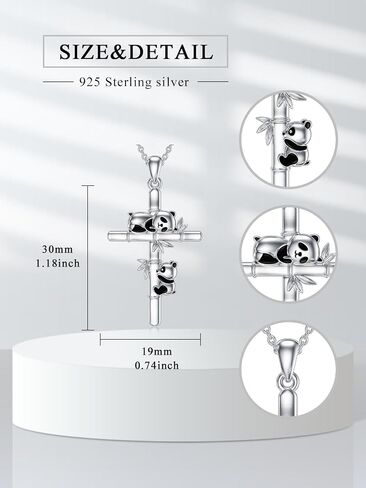 Turtle/Red Cardinal/Dove/Coconut Tree Necklace for Women 925 Sterling Silver Cross Pendant Crystal Mother Daughter Necklace Jewelry Gifts in Saudi Arabia