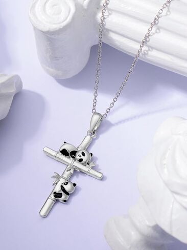 Turtle/Red Cardinal/Dove/Coconut Tree Necklace for Women 925 Sterling Silver Cross Pendant Crystal Mother Daughter Necklace Jewelry Gifts in Saudi Arabia