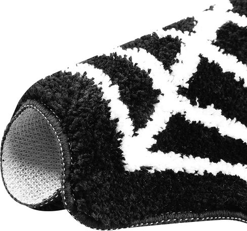 Halloween Spider Web Bath Mat for Bathroom Rugs Non Slip Machine Washable,Gothic Cute Black White Round Circle Bath Mat Non Slip Cartoon Round Shaped Bathtub Rug Bathroom Tub Plush Shower Rugs in Saudi Arabia