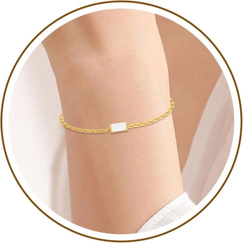 Birthstone Bracelets for Women Girls, Dainty 18K Gold Plated Non Tarnish Trendy Simple Cubic Zircon Adjustable Bracelet Jewelry Gifts for Her Mom Wife Girlfriend (November(Citrine)) in Kuwait