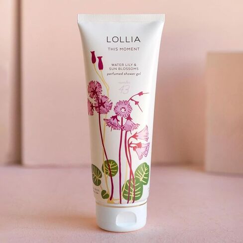LOLLIA This Moment Shower Gel, 8 fl. oz. – Water Lily & Sun Blossoms – Scented Shower Gel Body Wash, Shea Butter Body Wash, Bath Wash for Women, Beautiful Shower Gel, Moisturizing Body Wash in Saudi Arabia