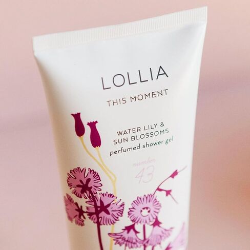 LOLLIA This Moment Shower Gel, 8 fl. oz. – Water Lily & Sun Blossoms – Scented Shower Gel Body Wash, Shea Butter Body Wash, Bath Wash for Women, Beautiful Shower Gel, Moisturizing Body Wash in Saudi Arabia