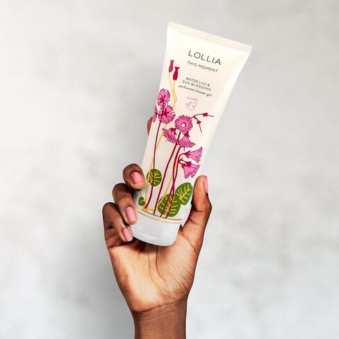 LOLLIA This Moment Shower Gel, 8 fl. oz. – Water Lily & Sun Blossoms – Scented Shower Gel Body Wash, Shea Butter Body Wash, Bath Wash for Women, Beautiful Shower Gel, Moisturizing Body Wash in Saudi Arabia
