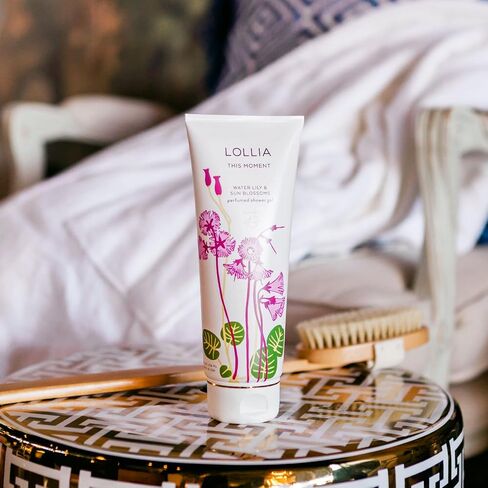 LOLLIA This Moment Shower Gel, 8 fl. oz. – Water Lily & Sun Blossoms – Scented Shower Gel Body Wash, Shea Butter Body Wash, Bath Wash for Women, Beautiful Shower Gel, Moisturizing Body Wash in Saudi Arabia