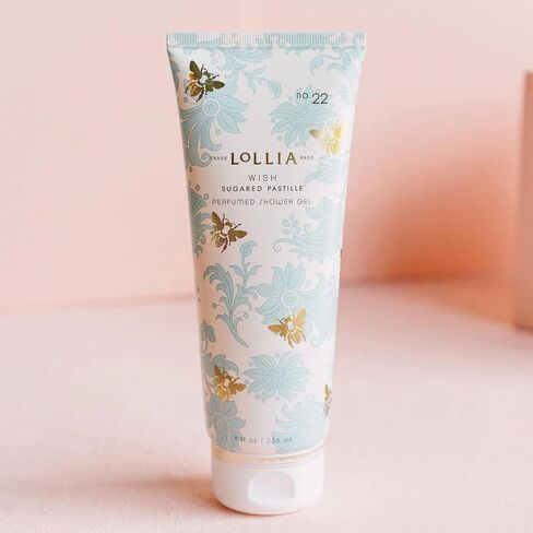 LOLLIA This Moment Shower Gel, 8 fl. oz. – Water Lily & Sun Blossoms – Scented Shower Gel Body Wash, Shea Butter Body Wash, Bath Wash for Women, Beautiful Shower Gel, Moisturizing Body Wash in Saudi Arabia