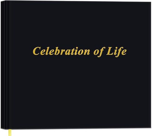 كتاب ضيوف جنازة Heveboik - كتاب ضيوف بغلاف مقوى لخدمات الذكرى والجنازة، كتاب تسجيل دخول الضيوف ومخطط سجل الزوار، 440 إدخال ضيف مع الاسم والعنوان، كتاب ذاكرة لضيف الجنازة in Kuwait