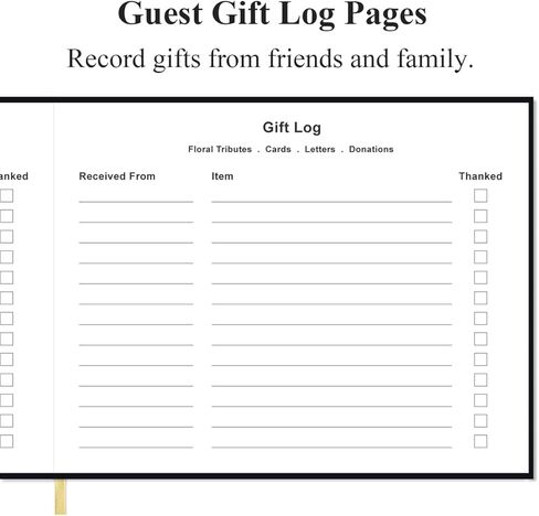 كتاب ضيوف جنازة Heveboik - كتاب ضيوف بغلاف مقوى لخدمات الذكرى والجنازة، كتاب تسجيل دخول الضيوف ومخطط سجل الزوار، 440 إدخال ضيف مع الاسم والعنوان، كتاب ذاكرة لضيف الجنازة in Kuwait