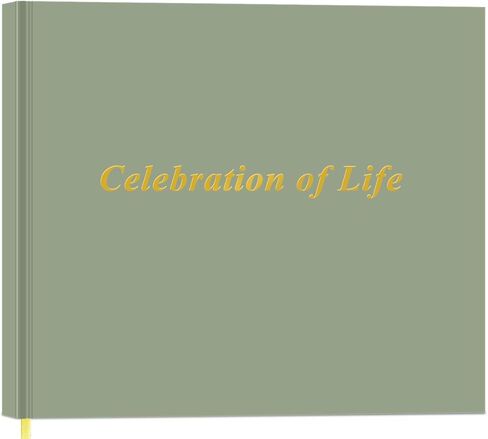 Heveboik Funeral Guest Book - Hardcover Guest Book for Memorial & Funeral Services, Guest Sign-in Book & Guestbook Planner, 440 Guests Entries with Name & Address, Memory Book for Funeral Guest in Saudi Arabia