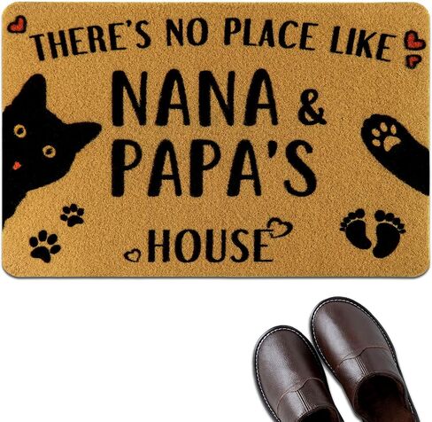 Gifts for Grandma Doormat, Grandkids Spoiled Here, Welcome Matt Outdoor, Front Door Mat Outside Entrance, Grandma & Grandpa Door Mats Grandchildren Welcome Mat, Funny Door Mats Outside, 23x15 Inches in Saudi Arabia