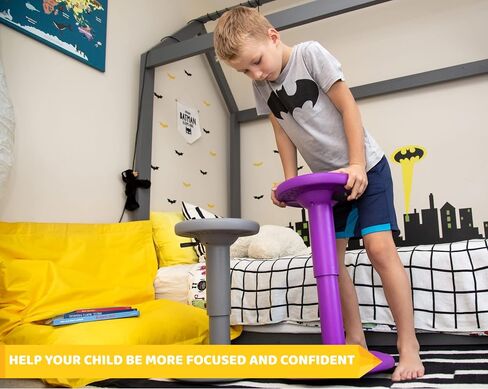 ActiveChairs مقعد تمايل قابل للتعديل، مقاعد مرنة في الفصول الدراسية، يحسن التركيز، الموقف ويساعد على ADHD/ADD، كرسي حسي، كراسي مكتب نشطة، يمكن ضبطه من 16.65 بوصة إلى 23.75 بوصة، للأعمار من 13 إلى 18 عامًا، أرجواني in Saudi Arabia