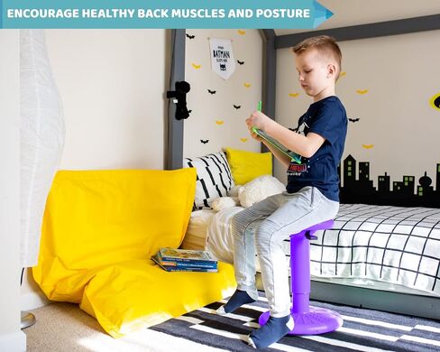 ActiveChairs مقعد تمايل قابل للتعديل، مقاعد مرنة في الفصول الدراسية، يحسن التركيز، الموقف ويساعد على ADHD/ADD، كرسي حسي، كراسي مكتب نشطة، يمكن ضبطه من 16.65 بوصة إلى 23.75 بوصة، للأعمار من 13 إلى 18 عامًا، أرجواني in Saudi Arabia