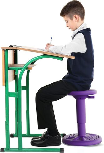 ActiveChairs مقعد تمايل قابل للتعديل، مقاعد مرنة في الفصول الدراسية، يحسن التركيز، الموقف ويساعد على ADHD/ADD، كرسي حسي، كراسي مكتب نشطة، يمكن ضبطه من 16.65 بوصة إلى 23.75 بوصة، للأعمار من 13 إلى 18 عامًا، أرجواني in Saudi Arabia