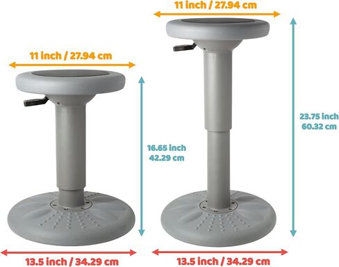 ActiveChairs مقعد تمايل قابل للتعديل، مقاعد مرنة في الفصول الدراسية، يحسن التركيز، الموقف ويساعد على ADHD/ADD، كرسي حسي، كراسي مكتب نشطة، يمكن ضبطه من 16.65 بوصة إلى 23.75 بوصة، للأعمار من 13 إلى 18 عامًا، أرجواني in Saudi Arabia