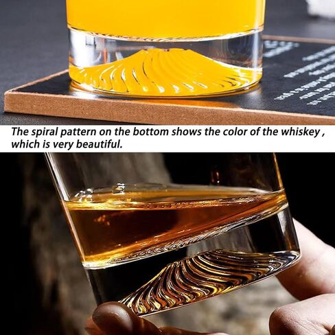 Whiskey Glasses, 4 Old Fashioned Glasses Set with 4 XXL Stainless Steel Ice Balls,10oz Whiskey Rocks Glasses Gift for Men,Bourbon Tumbler for Scotch Whisky Cognac,Rock Barware at Bar Home in Saudi Arabia