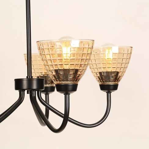 Green Glass Shades Replacement for Light Fixtures, 5.4"W x 4.2"H, Water Ripple Glass Lamp Shade for Wall Sconce Kitchen Island Pendant Lights Chandeliers, with 1-5/8" Fitter Opening, 4 Pack in Saudi Arabia