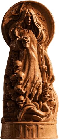 Hel Norse Goddess, Hel Viking goddess, pagan altar figure, norse gods, pagan statue, scandinavian goddess, viking statue, norse pantheon (Black) in Saudi Arabia