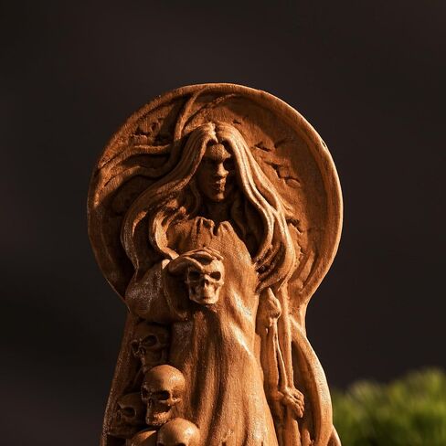 Hel Norse Goddess, Hel Viking goddess, pagan altar figure, norse gods, pagan statue, scandinavian goddess, viking statue, norse pantheon (Black) in Saudi Arabia