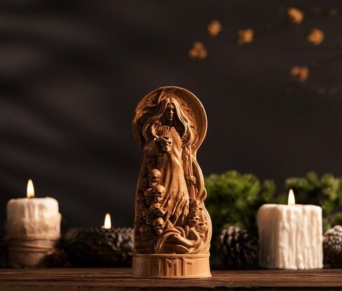 Hel Norse Goddess, Hel Viking goddess, pagan altar figure, norse gods, pagan statue, scandinavian goddess, viking statue, norse pantheon (Black) in Saudi Arabia