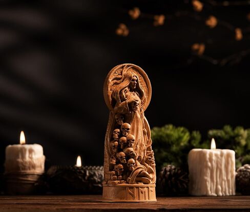 Hel Norse Goddess, Hel Viking goddess, pagan altar figure, norse gods, pagan statue, scandinavian goddess, viking statue, norse pantheon (Black) in Saudi Arabia