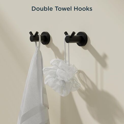 FORIOUS 8 Pieces Bathroom Hardware Set, Dark Gold Bathroom Accessories Set, SUS304 Thicken Stainless Steel 24 Inch Towel Bar Set, Modern Towel Holder Set, Towel Racks for Bathroom Wall Mounted in Saudi Arabia