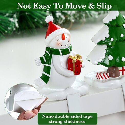 Christmas Stocking Holders for Mantle Set 4, Christmas Stocking Hangers for Mantel Stocking Holders, Christmas Stocking Holder for Mantle Stocking Hangers for Mantel Set of 4 Stocking Hooks for Mantle in Saudi Arabia