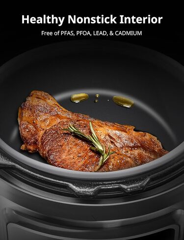 COMFEE’ Pressure Cooker 6 Quart with 13 Cooking Functions, Olla de Presion Non-Stick Pot Yogurt Maker Rice Cooker Slow Cooker Sauté Steamer, Healthy Ceramic Inner Pot in Saudi Arabia