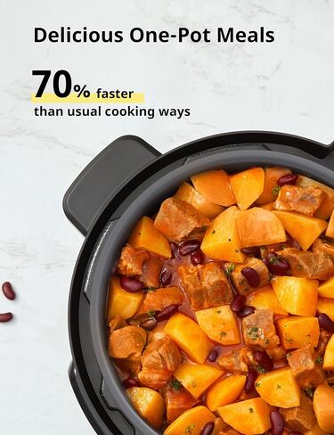 COMFEE’ Pressure Cooker 6 Quart with 13 Cooking Functions, Olla de Presion Non-Stick Pot Yogurt Maker Rice Cooker Slow Cooker Sauté Steamer, Healthy Ceramic Inner Pot in Saudi Arabia