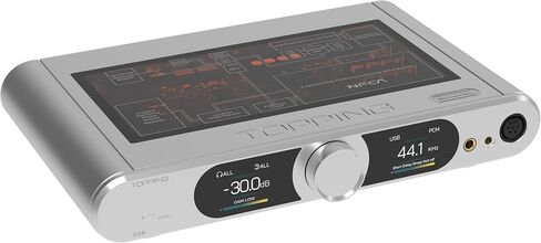 Topping DX9 DAC NFCA Headphone amp - AK4499EQ Flagship DAC, Hybrid Relay Volume Control, 6-Channel Discrete NFCA high-Performance (Silver,15th Anniversary) in Saudi Arabia