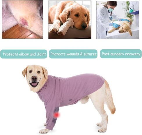 Dog Recovery Suit for Front Legs, Stretchy Fleece Dog Recovery Suit Prevent Licking Elbow Leg Wounds Cone Alternative,Soft Dog Front Leg Surgery Recovery Shirt (Avocado Green, X-Large) in Saudi Arabia