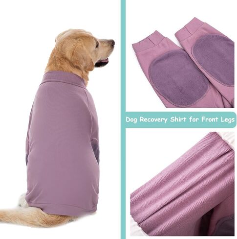 Dog Recovery Suit for Front Legs, Stretchy Fleece Dog Recovery Suit Prevent Licking Elbow Leg Wounds Cone Alternative,Soft Dog Front Leg Surgery Recovery Shirt (Avocado Green, X-Large) in Saudi Arabia