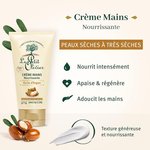 Le Petit Olivier Moisturizing Hand Cream - Olive Oil - Enriched With Glycerin And Shea Butter - Softens, Hydrates And Protects Hands - Soothes The Sensation Of Tightness And Discomfort - 2.5 Oz in Saudi Arabia