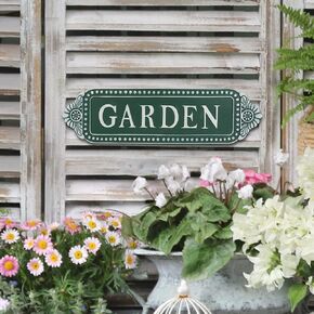 ALL CHIC Greenhouse Sign Garden Signs Decorative Outdoor Vintage Yard Sign Outdoor Decor for Front Porch Farm For Yard Art Farmhouse Home Decor Solid Board Garden Decor 16.5 * 4.5 Inch
