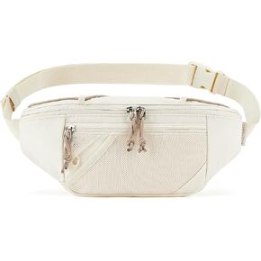 BAGSMART Fanny Packs for Women Belt Bag with Adjustable Strap Crossbody Waist Bag Pack for Running Hiking Workout Travel, Camel