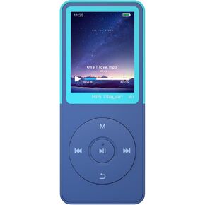 Mp3 Player with Bluetooth Music Players,Portable Walkman Mp3/Mp4 Players with Video,Voice Record,Fm Radio,E-Book,Photo Viewer,Alarm Clock,1.8" HD Screen MP3 Player with SD Card Slot (Red 32GB)